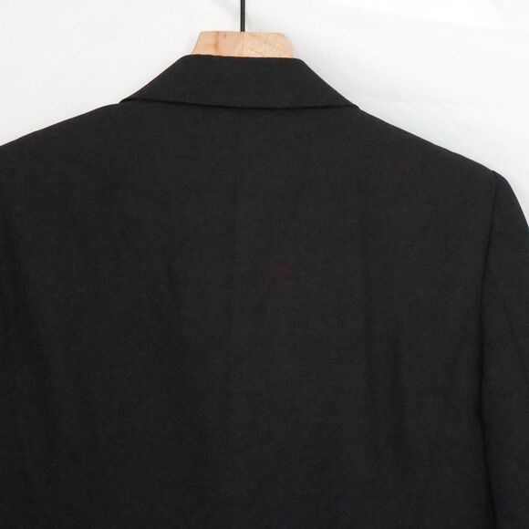 Max Mara Women\'s Double Breasted Blazer Italian Wool, Black - 10